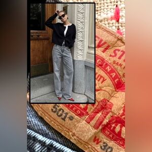 #47 Perfectly Broke In Levi’s 501 Straight Leg Jeans Grey Acid Wash Denim